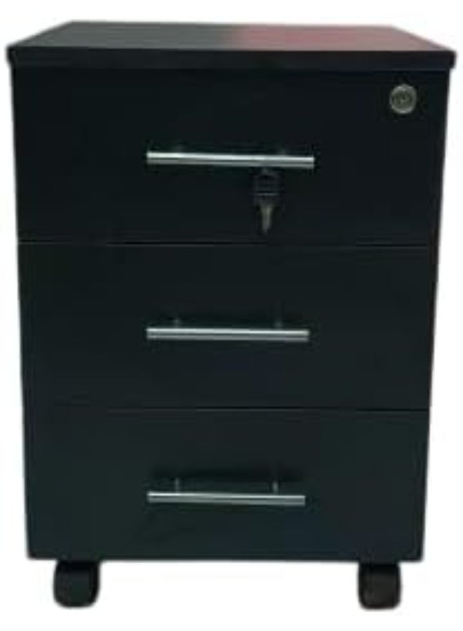 Movable Wooden Drawer Unit – 3 Drawers – Practical & Stylish Storage Solution – Easy to Move & Organize - Image 1