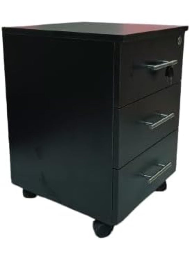 Movable Wooden Drawer Unit – 3 Drawers – Practical & Stylish Storage Solution – Easy to Move & Organize - Image 2