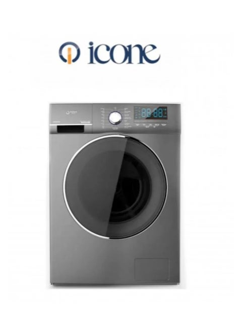 Icone Front Loading Washing Machine, 7 kg, 16 Advanced Programs, 1200 RPM, 80% Drying Efficiency, Stainless Steel Drum, Model FWM-7000S – Powerful, Energy-Efficient, and Sleek Design