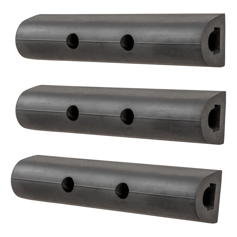 Luverne 20906153 10Inch Universal Rubber Bumper Guard Protector Strips Loading Dock Rear Fender Pad Bump Stop 3Pack