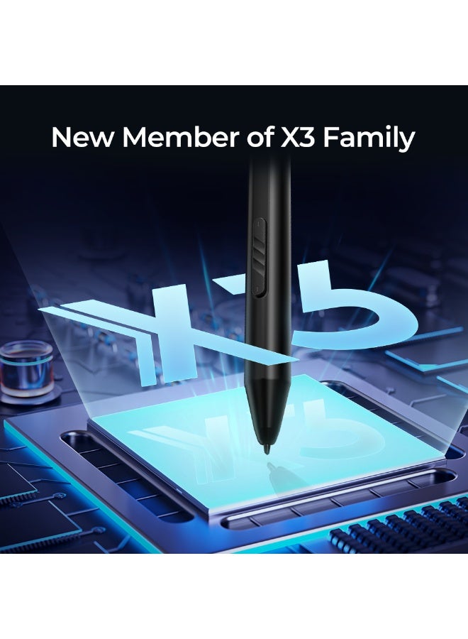 XP-PEN Artist16_2nd 16-inch Drawing Pen Display Graphics Monitor Full-Laminated Technology Drawing Monitor with Tilt Function,X3 Smart Battery-free stylus (Black)(Without Power plug Adaptor) - Image 2