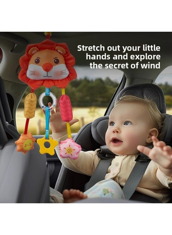 Generic Baby Car Bed Bell Comfort Hanging Newborn Cart Hanging Pendant Safety Seat Toy 1 Stroller 3-Color:Drawstring Pull Music丨cute Monkey Bed Bell Hanging Decoration  - Image 5
