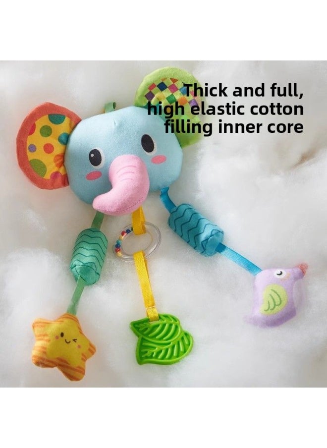 Generic Baby Car Bed Bell Comfort Hanging Newborn Cart Hanging Pendant Safety Seat Toy 1 Stroller 3-Color:Drawstring Pull Music丨cute Monkey Bed Bell Hanging Decoration  - Image 3