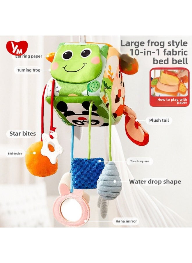 Generic Baby Car Bed Bell Comfort Hanging Newborn Cart Hanging Pendant Safety Seat Toy 1 Stroller 3-Color:Drawstring Pull Music丨cute Monkey Bed Bell Hanging Decoration  - Image 1