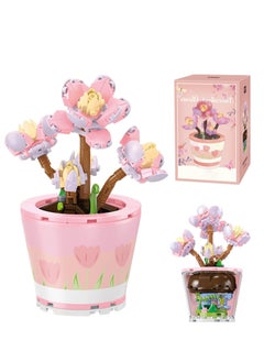 SYOSI Mini Blocks 225PCS Succulent Plant Bonsai Building Set Office and Room Decor Succulents Flowers Model Building Toys Birthday Gift for Adult Boys Girls Woman  - Image 1