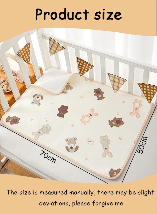 Vinnatsu Baby Waterproof Changing Pad Liners Waterproof bed sheet  - Quilted Thicker Ultra Soft Changing Table Cover Liners for Baby Toddler Children Pet and Adults - Durable & Easy to Clean -  50×70 CM - Image 2