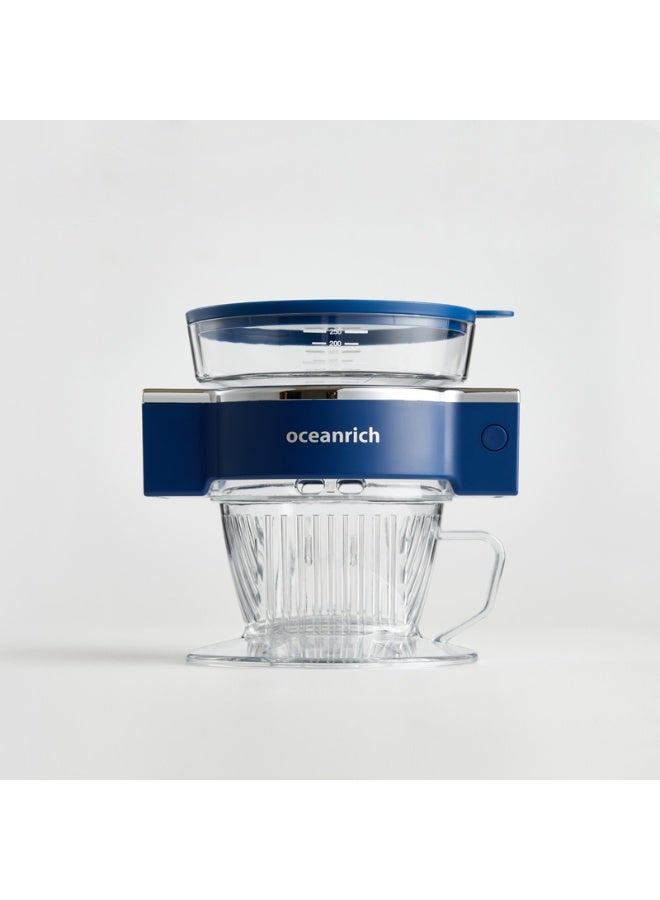 Oceanrich S5 Portable Automatic Coffee Maker, 2-in-1 Drip Brewer, 360° Rotation, 250ml, Battery Powered, BPA-Free, Compact Travel Coffee Machine - Image 1