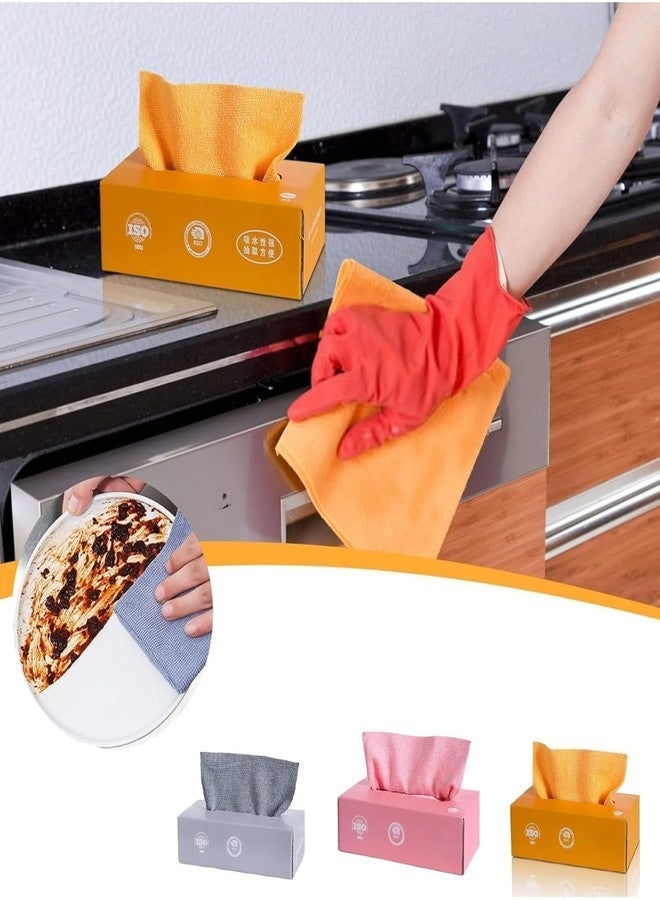 MANTHUMI Microfiber Cleaning Cloth - 20 PCS Reusable Microfiber Multi Functional Cleaning and Drying Wipes for Home Kitchen & Office | Cleaning Cloth with Dispenser Box (Pack of 1 Box) - Image 2