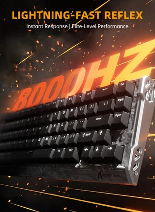 لوحة مفاتيح R68 HE المصنوعة من ألياف الكربون، بتردد 8000 هرتز، ودقة استجابة 0.005 مم، و68 مفتاحًا، لوحة مفاتيح ألعاب سلكية مزودة بمفاتيح مغناطيسية، وإمكانية ضبط مستوى التشغيل، وخاصية النقر السريع، وإضاءة RGB لأجهزة الكمبيوتر الشخصية وأجهزة ماك، لون أسود - view 2