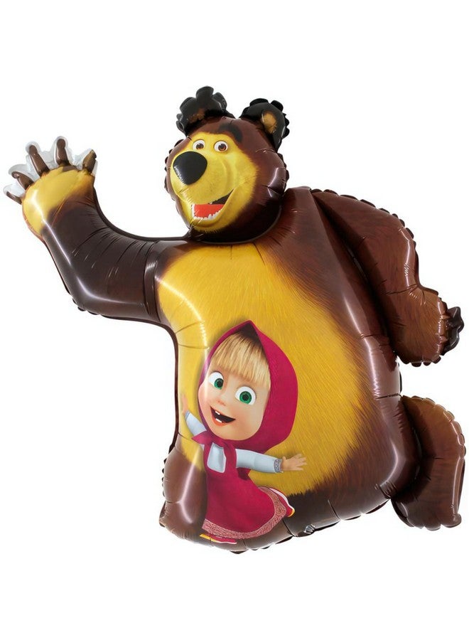 Toyland® 90cm (36") Masha And The Bear Shaped Character Foil Balloon - Kids Party Balloons