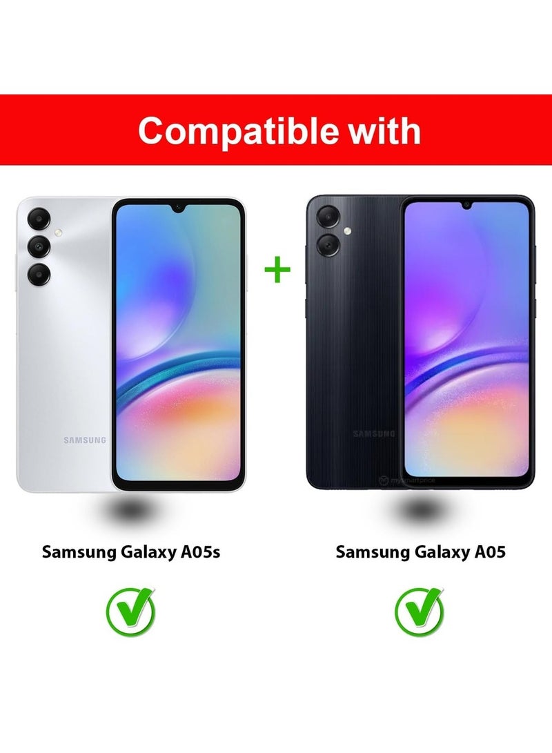 حزمة 3 واقي شاشة متوافق مع سامسونج جالاكسي A05s / سامسونج جالاكسي A05 زجاج مقسى فيلم حماية مميز عالي الجودة [مضاد للتوهج] لسامسونج جالاكسي A05s - Image 3