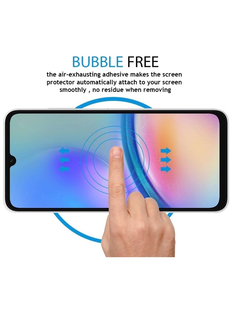 حزمة 3 واقي شاشة متوافق مع سامسونج جالاكسي A05s / سامسونج جالاكسي A05 زجاج مقسى فيلم حماية مميز عالي الجودة [مضاد للتوهج] لسامسونج جالاكسي A05s - Image 5