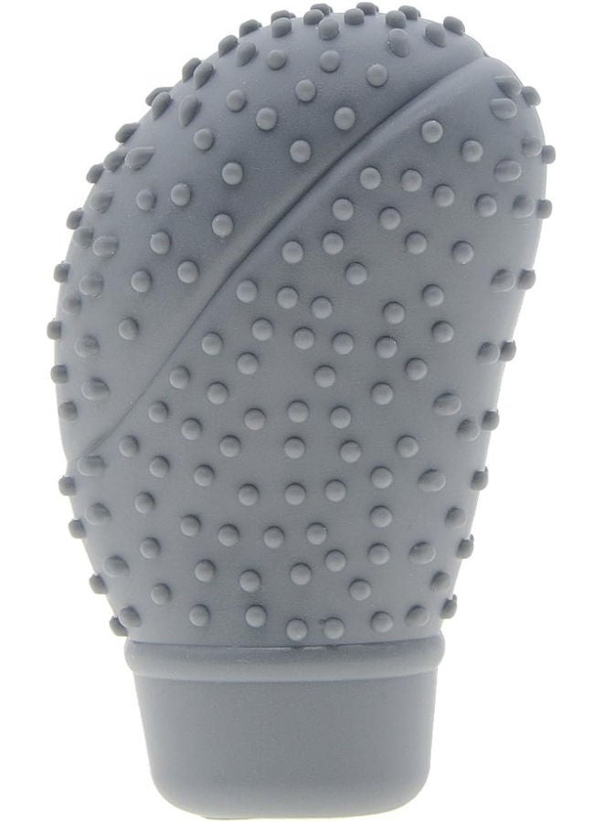 Universal Car Shift Knob Cover - Soft Silicone Auto Gear Cover - Anti-Slip Car Shift Knob Protector (Gray)