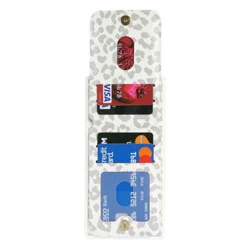 DEYHU for Samsung Galaxy S23 Ultra Phone case with Card Holder with Compatible magsafe Magnetic, Key Chain PU Leather Flip Kickstand Detachable 2-in-1 Wallet case Women Men-White Leopard - Image 5