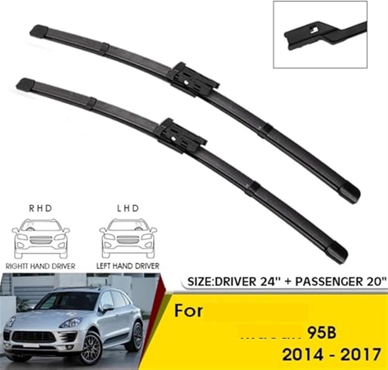 DEMULAX Car Front Wiper Blades for Porsche 95B (2014-2017) - Image 2