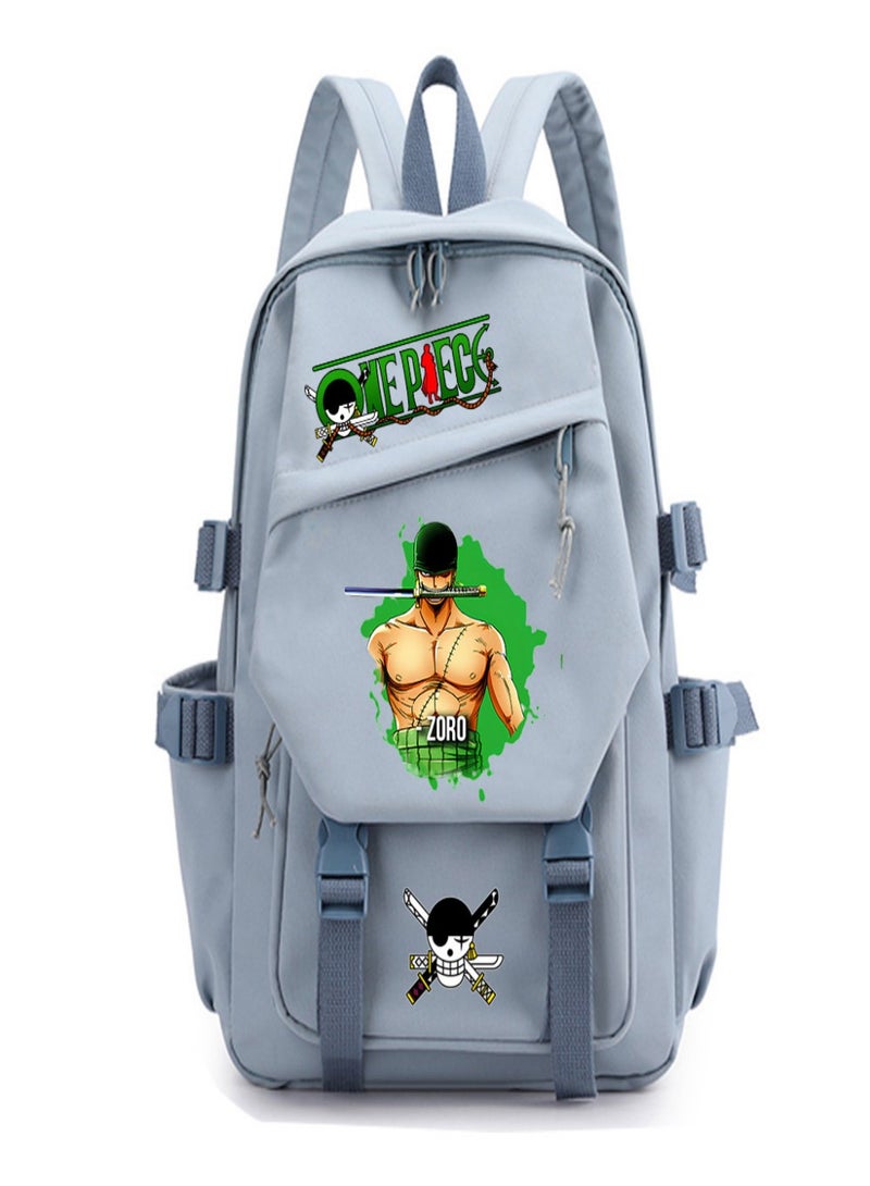 One Piece Roronoa Zoro Children Bag Sackpack Backpack Laptop Sports Bags Fashion for  Kids