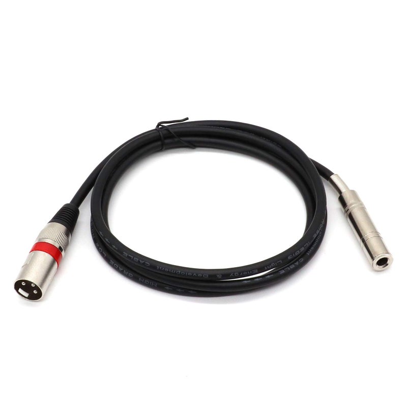 SiYear 6.35 mm 1/4" Female to XLR Male Adapter Cable,Quarter inch TS/TRS to XLR 3 Pin Interconnect Cable (5Feet-1.5M) - Image 2