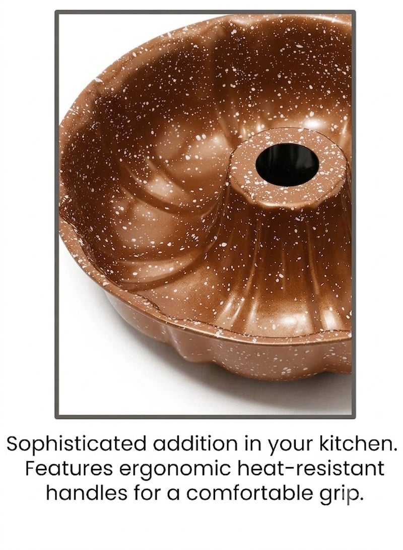 Happy Home Granite Cake Maker Brown 24x7cm - Image 4
