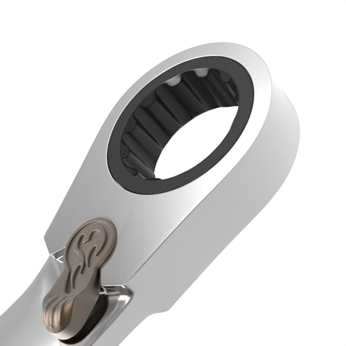 GROZ Reversible Ratcheting Spanner with Scratch Proof Ultra-Premium Finish| Ideal for high torque applications| Reversible Lever| Chrome Vanadium Construction| Heat Treated| Size: 13 mm| CSP/RRT/13/UG - Image 2