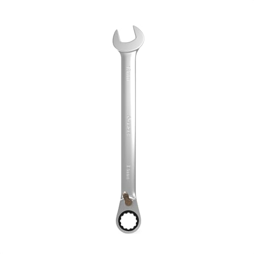 GROZ Reversible Ratcheting Spanner with Scratch Proof Ultra-Premium Finish| Ideal for high torque applications| Reversible Lever| Chrome Vanadium Construction| Heat Treated| Size: 13 mm| CSP/RRT/13/UG - Image 1