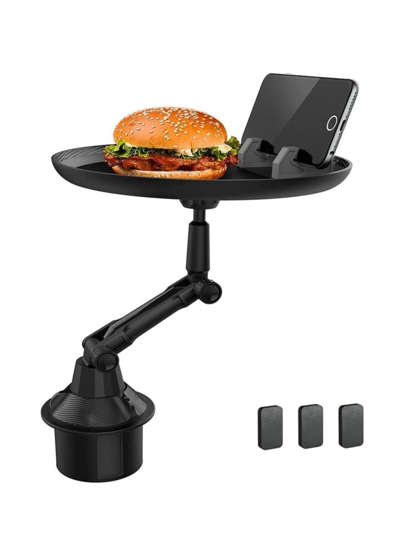 Generic - Adjustable Car Trays for Eating Enjoy Meal and Snack to Keep Car Clean Cup Holder Tray for Car with Phone Holder Wide Car Food Trays - Image 1