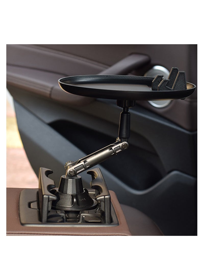 Generic - Adjustable Car Trays for Eating Enjoy Meal and Snack to Keep Car Clean Cup Holder Tray for Car with Phone Holder Wide Car Food Trays - Image 1