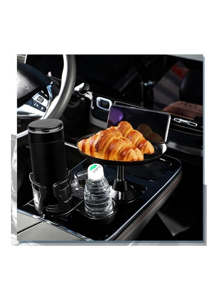 Generic - Adjustable Car Trays for Eating Enjoy Meal and Snack to Keep Car Clean Cup Holder Tray for Car with Phone Holder Wide Car Food Trays - Image 1
