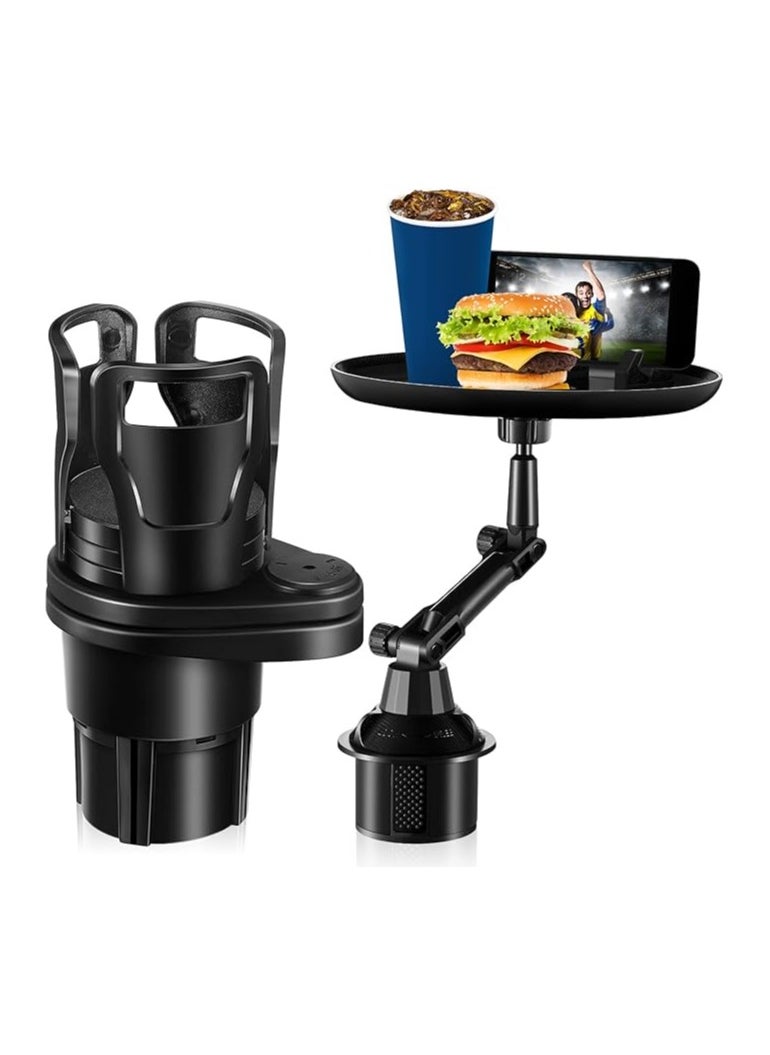 Generic - Adjustable Car Trays for Eating Enjoy Meal and Snack to Keep Car Clean Cup Holder Tray for Car with Phone Holder Wide Car Food Trays - Image 1