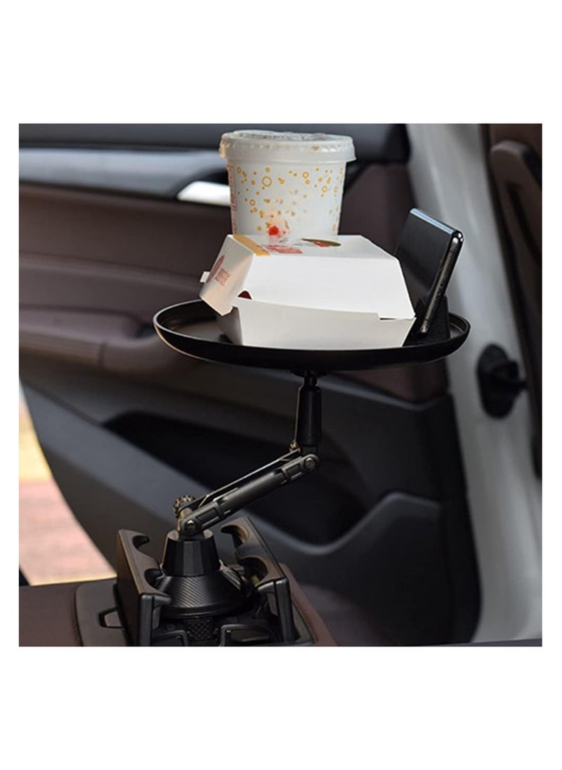 Generic - Adjustable Car Trays for Eating Enjoy Meal and Snack to Keep Car Clean Cup Holder Tray for Car with Phone Holder Wide Car Food Trays - Image 1