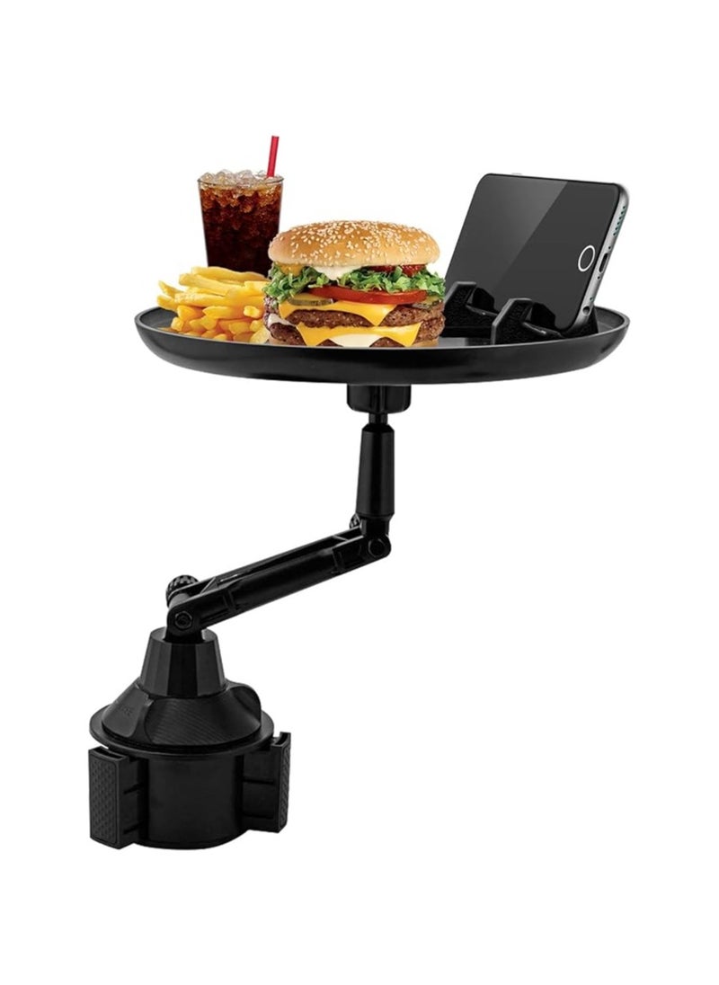 Generic - Adjustable Car Trays for Eating Enjoy Meal and Snack to Keep Car Clean Cup Holder Tray for Car with Phone Holder Wide Car Food Trays - Image 1
