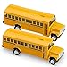 Playbees Pullback Diecast School Buses 2 Pack Yellow Metal Toys with WriteOn Surfaces Perfect Party Favors Gifts and School Memories for Little Boys and Girls 5 Inch - Image 2