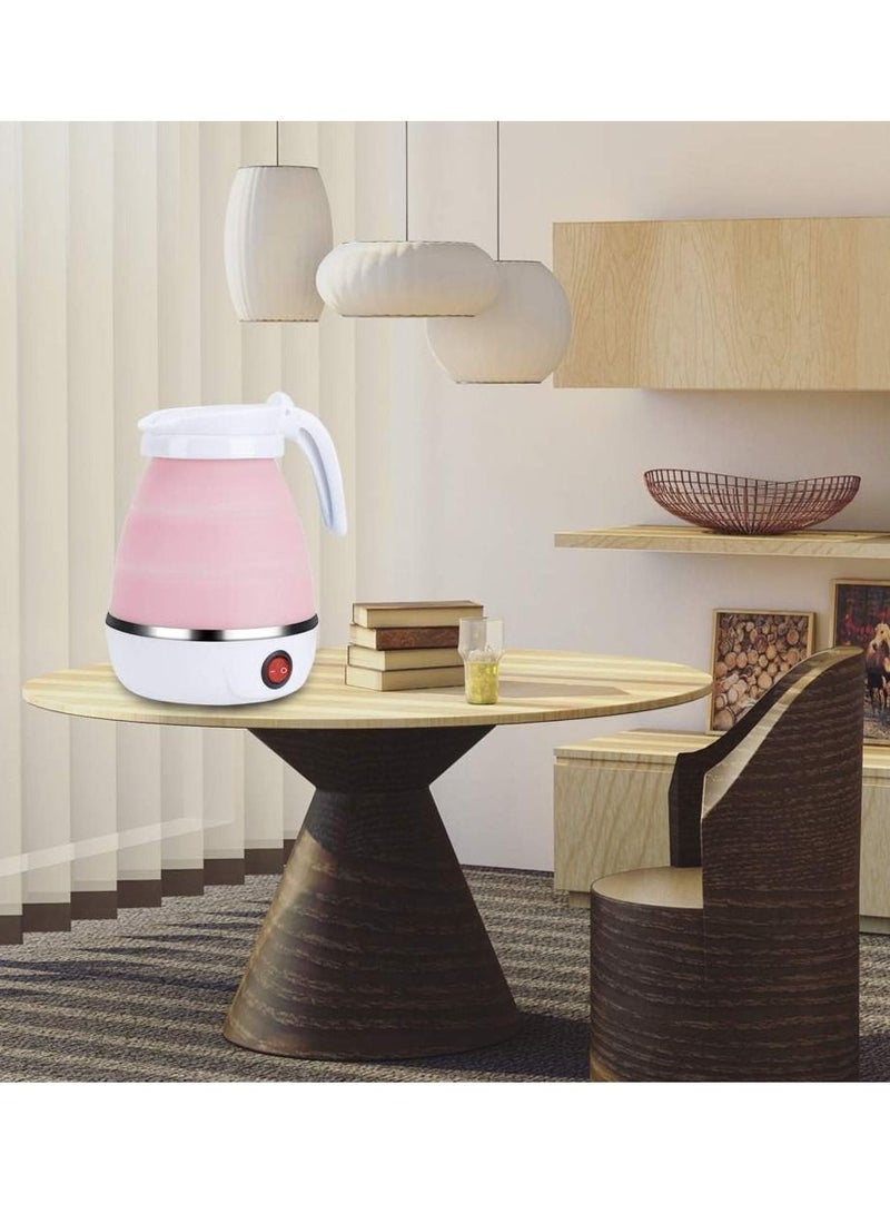 DubaiGallery Folding Silicone Electric Water Kettle Outdoor Camping Travelling Hiking Kitchen Tools 0.6L Portable Mini Tea Pot Coffee Kettle - Image 3