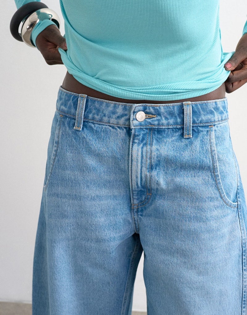 TOPSHOP Denim Barrel Jort Mb - Image 3