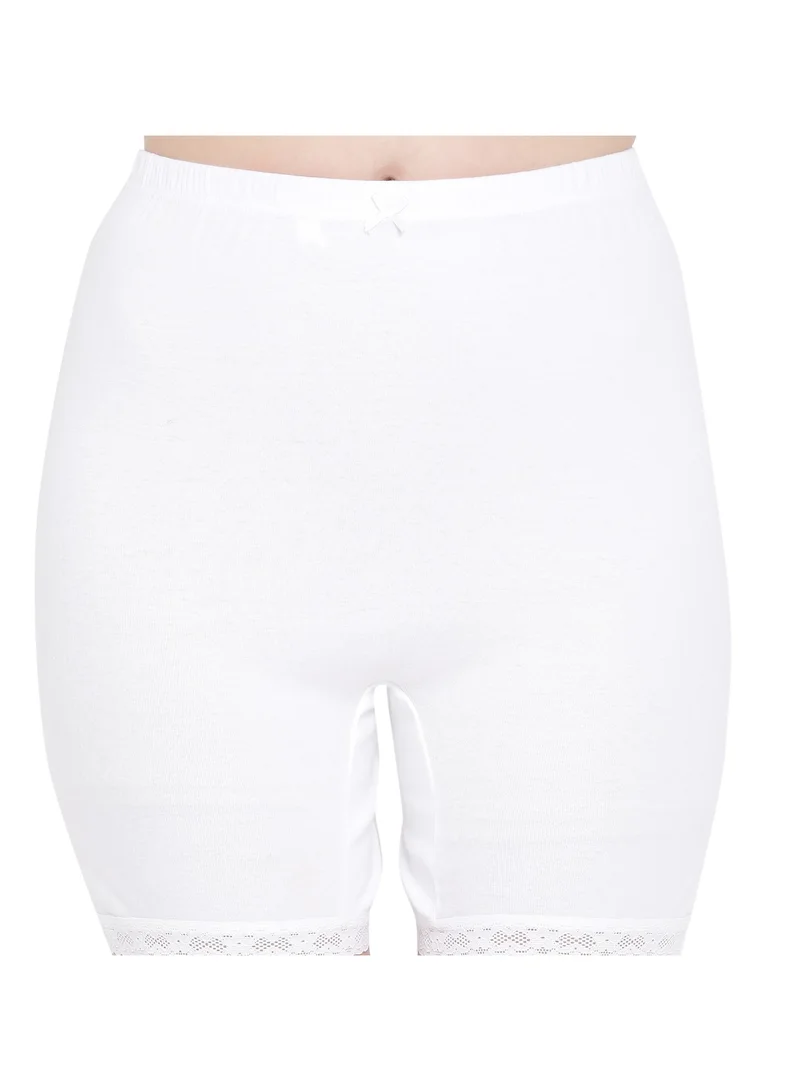 BYC GIRLS COTTON BOXER SHORT BRIEF - WHITE