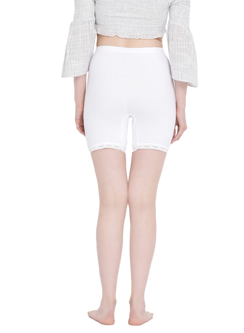 BYC GIRLS COTTON BOXER SHORT BRIEF - WHITE  - Image 5