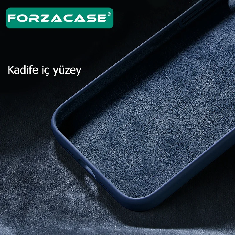 Forzacase iPhone 14 Pro Max Compatible Liquid Series Velvet Launch Silicone Case