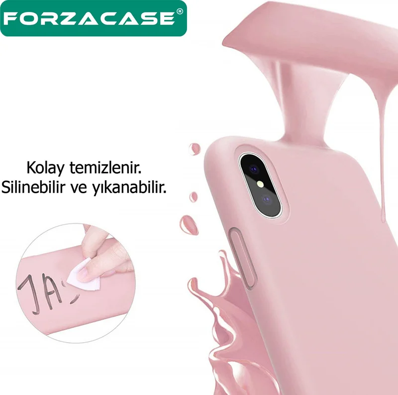 Forzacase iPhone 14 Pro Max Compatible Liquid Series Velvet Launch Silicone Case