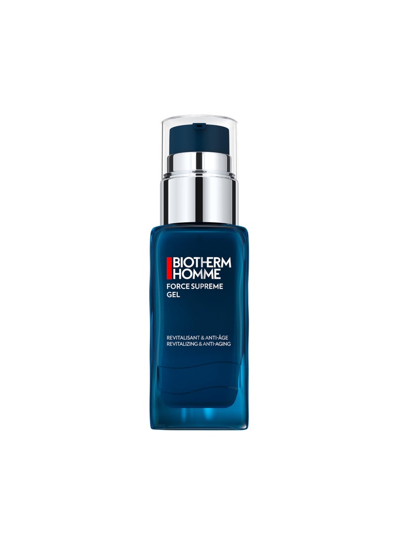 BIOTHERM Biotherm Homme Force Supreme Gel, a Revitalizing & Anti-Aging Gel Cream for Men with Pro-Xylane and Blue Algae for Firmer Skin and Suppler Skin, Anti-Aging Skincare, 1.7 Fl. Oz. 