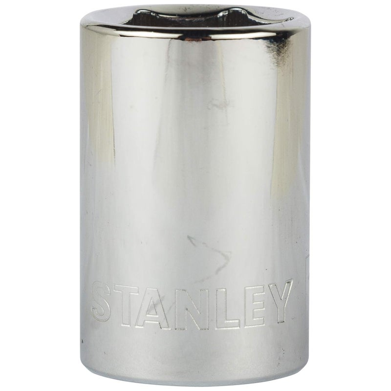 Stanley STANLEY 188740 Chrome Vanadium Steel 6 Point Standard Socket 12 inch 18 mm Silver  - Image 1