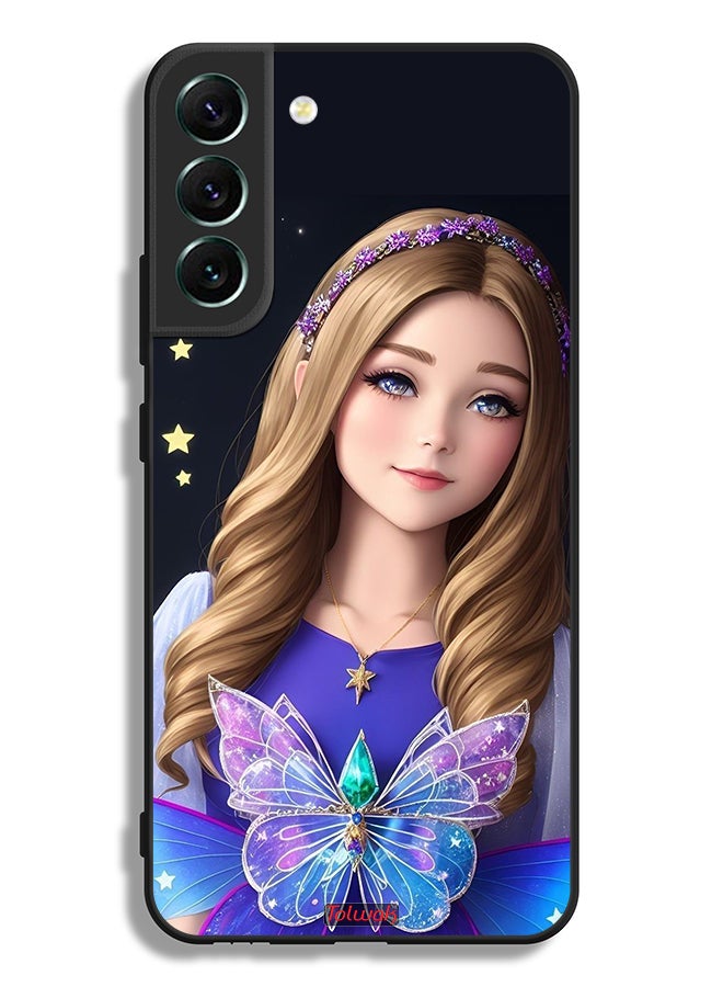 Tolwak Samsung Galaxy S22 Plus 5G Protective Case Cover Cute Butterfly Girl - Image 3