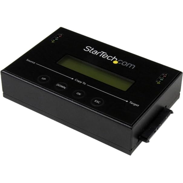 StarTech.com 1:1 Standalone Hard Drive Duplicator & Eraser, SATA HDD / SSD Disk Cloner / Copier / Wiper / Sanitizer, Cloning / Recovery Tool, LCD Display, TAA Compliant, OS Independent (SATDUP11) - Image 5