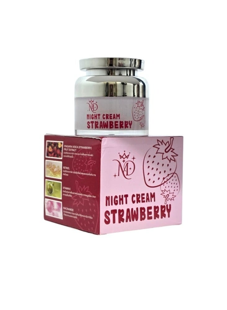 Night cream straw berry