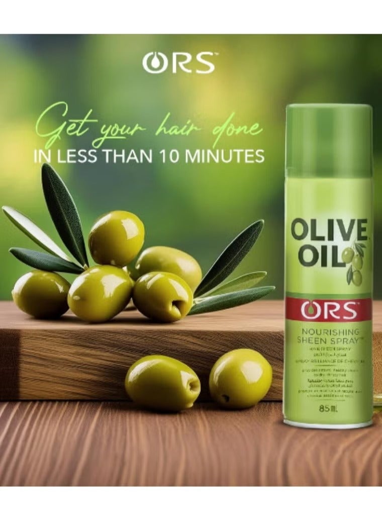 ORS Olive Oil Nourishing Hair Sheen Spray 85 ML - Image 2