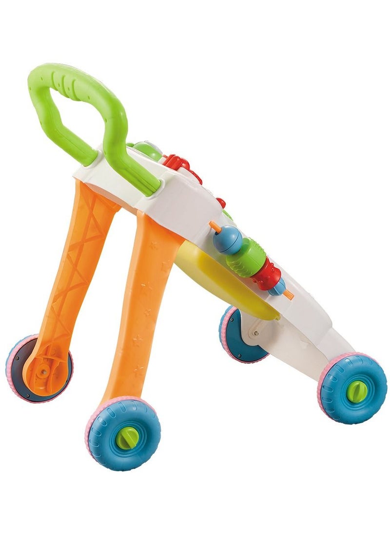 HUNGER Sit-to-Stand Learning Walker Tenlso Baby Walking Toys,Push Pull Toys - Adjust Speed, Non-Slip, Prevention O-Leg With Music,Mirror,Book  - Image 3