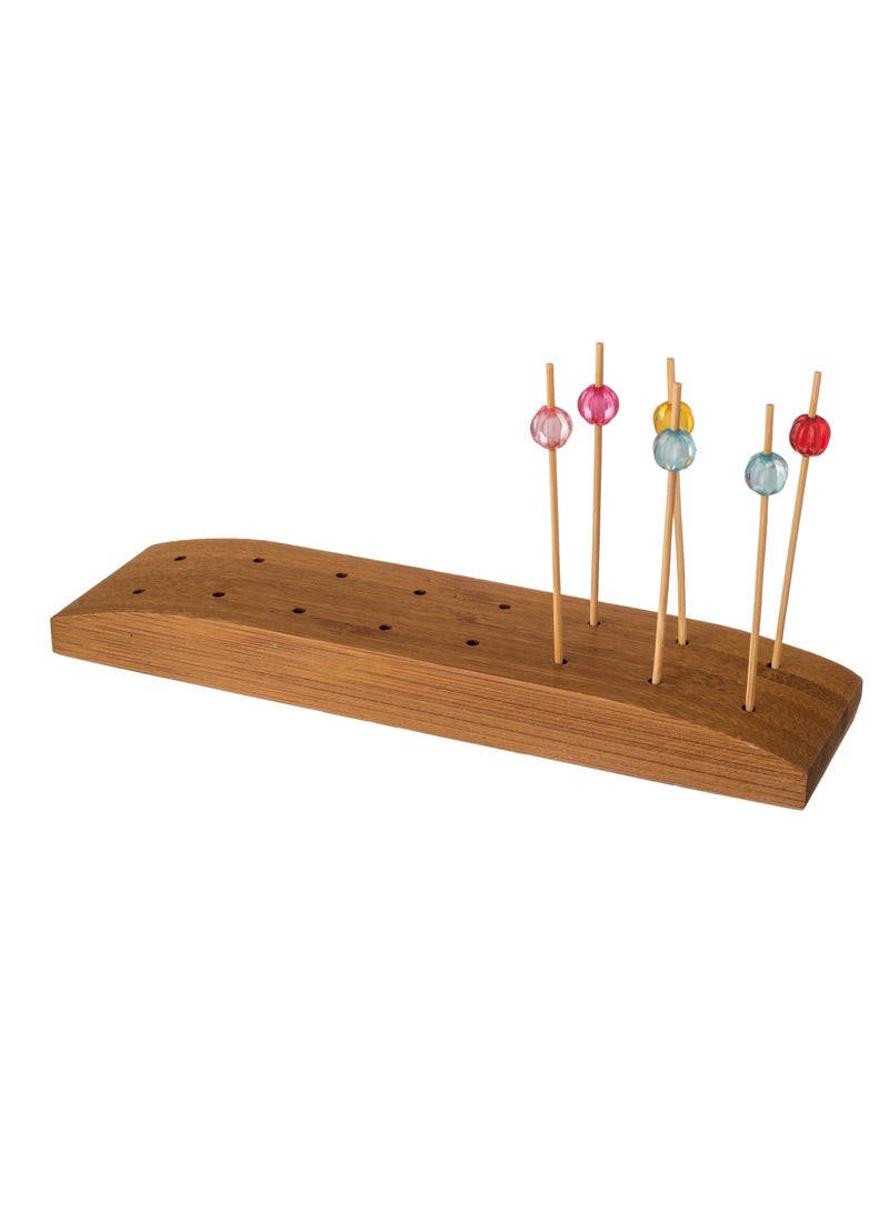 Dania 16 Holes Wooden Date Fork Holder - Image 1