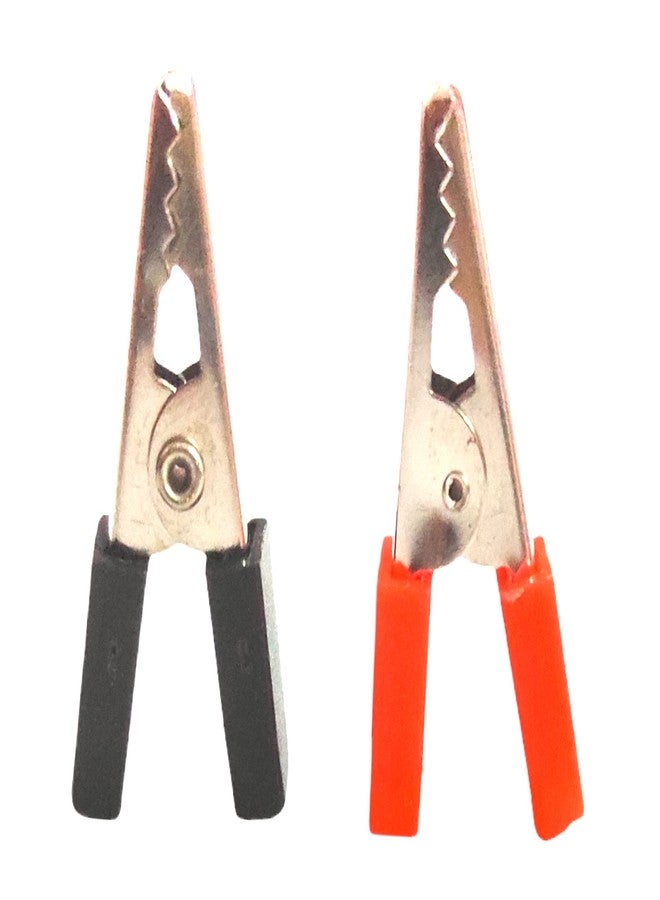 UNIVERSAL HUB 34MM CROCODILE ALLIGATOR CLIP RED AND BLACK (PAIR OF 5) - Image 2