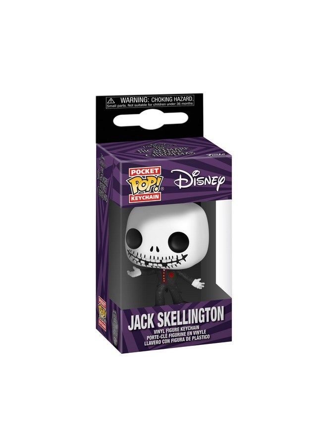 Funko فانكو بوب! سلسلة مفاتيح: ديزني كابوس قبل عيد الميلاد 30 - جاك سكلينجتون الرسمي - ديزني: كابوس قبل عيد الميلاد سلسلة مفاتيح جديدة - شخصية مصغرة قابلة للجمع - هدية في الجوارب - Image 2