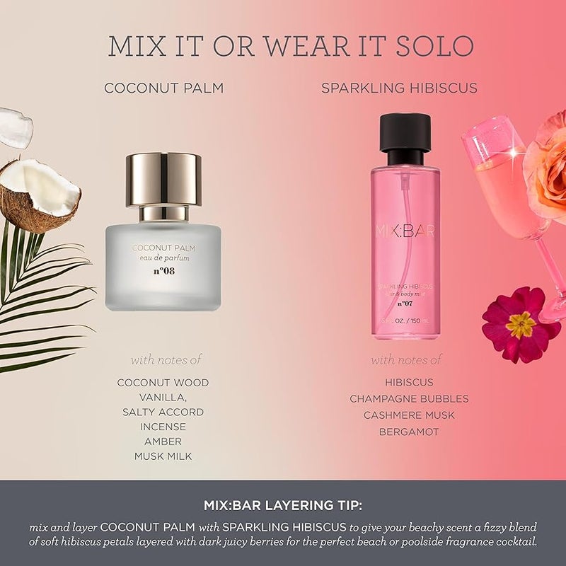 MIX:BAR Perfume for Women - Coconut Palm Fragrance - Eau de Parfum Spray, 1.7oz - Image 4