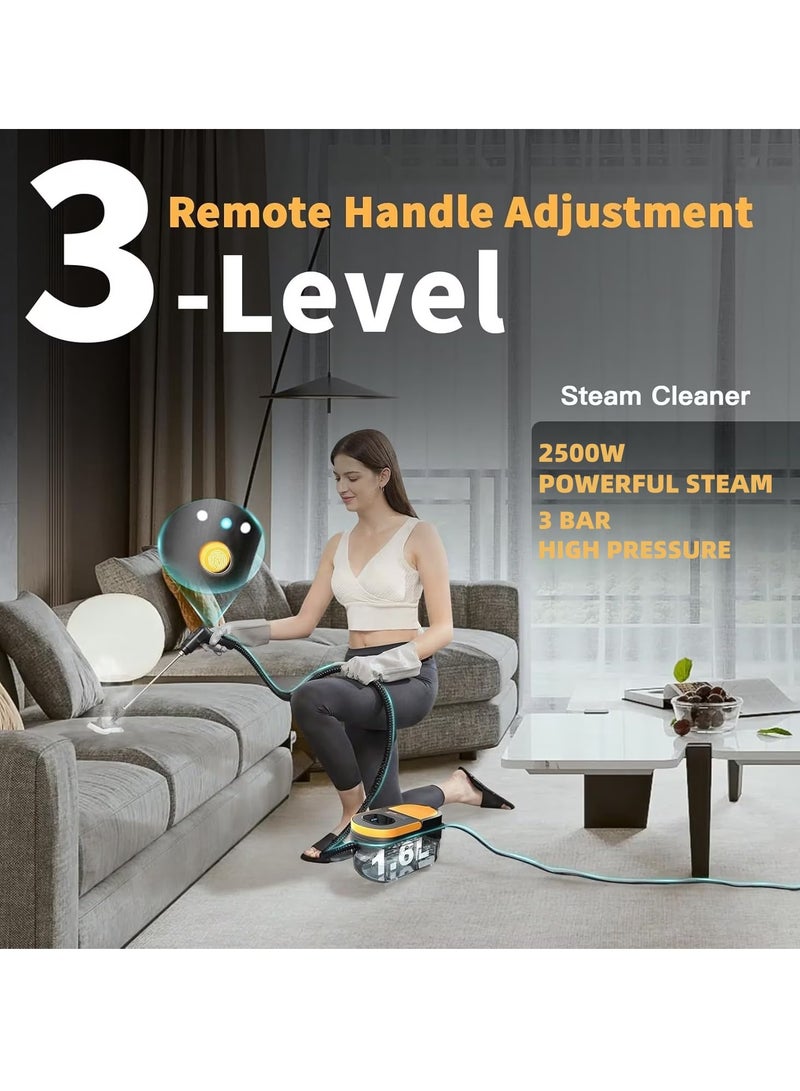 ايتي لايف منظف ​​بخاري محمول، جهاز بخاري مضغوط بقوة 2500 واط للتنظيف، جهاز بخاري متعدد الأغراض للمنزل، جهاز بخاري عالي الضغط 3 بار، منظف بخاري محمول للمطبخ والحمام والبلاط - Image 2