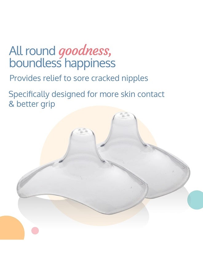 Luvlap Silicone Nipple Protector/Shield for Breast Feeding Mothers, with Storage case - Image 3